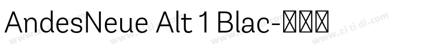 AndesNeue Alt 1 Blac字体转换